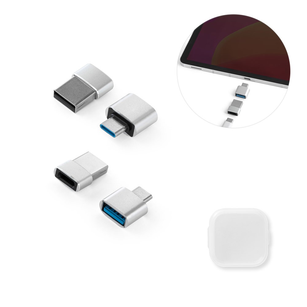 Conjunto de 2 adaptadores USB-A / USB-C Minsky