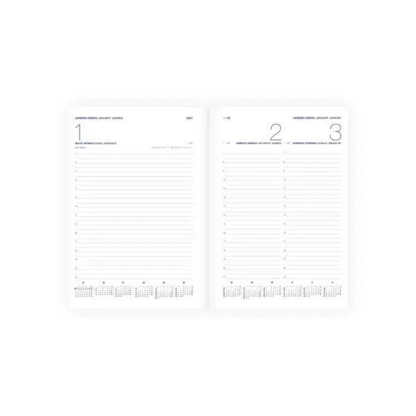 Agenda Diária A5 interior