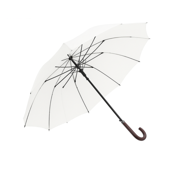 Guarda-chuva Classic personalizado com 12 varas em fibra branco — Allphine Gift