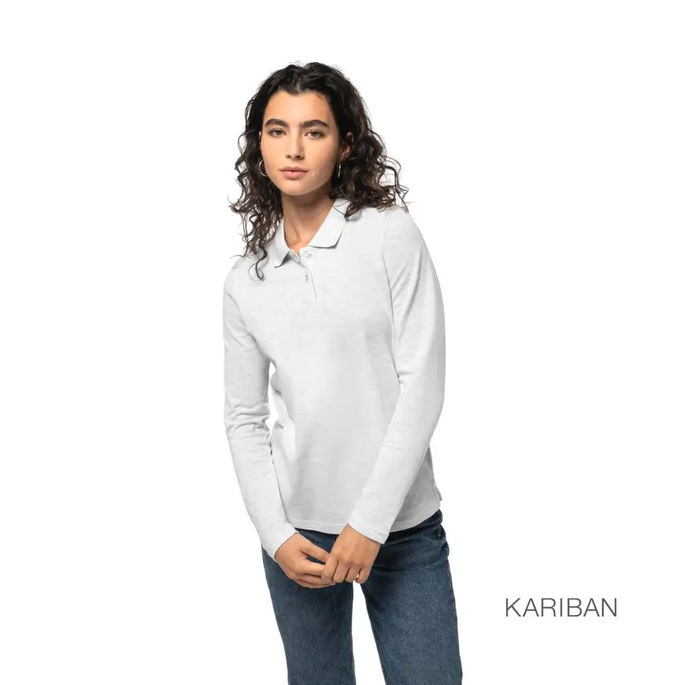 Polo de manga comprida Kariban Senhora
