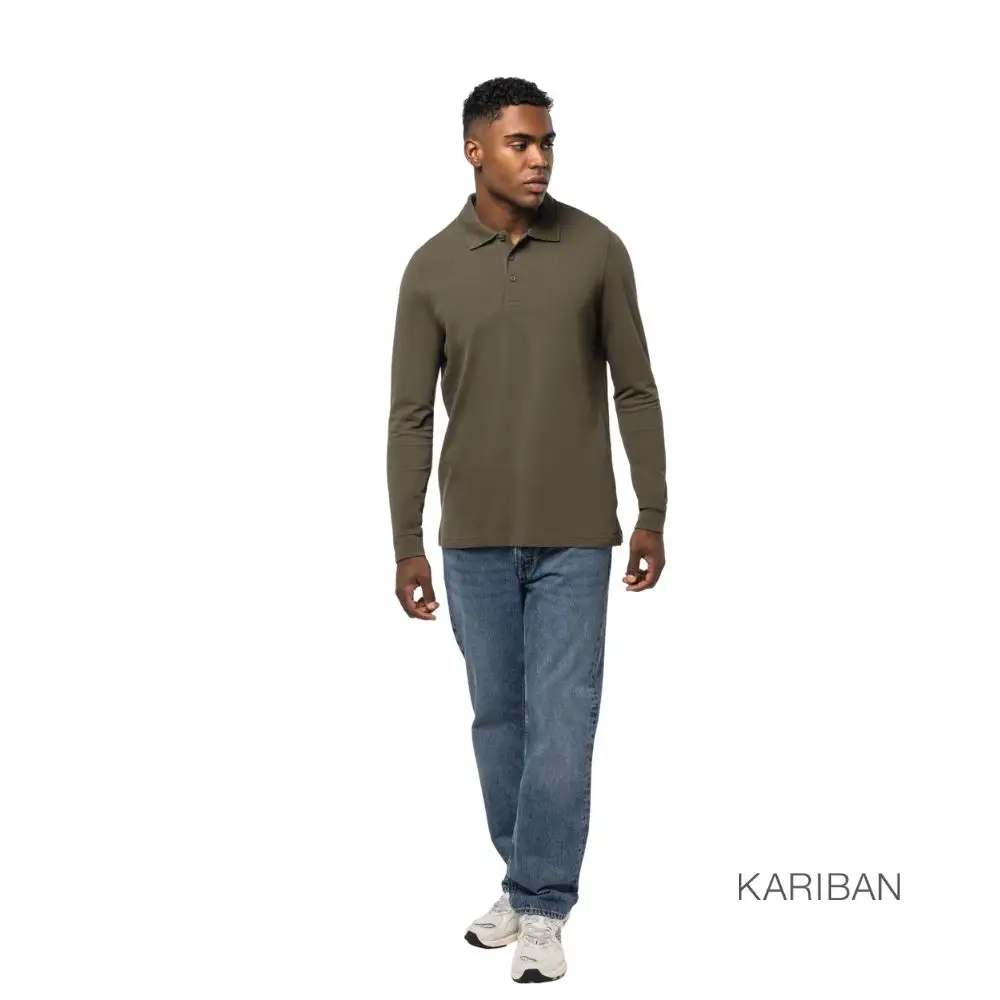 Polo de manga comprida Kariban