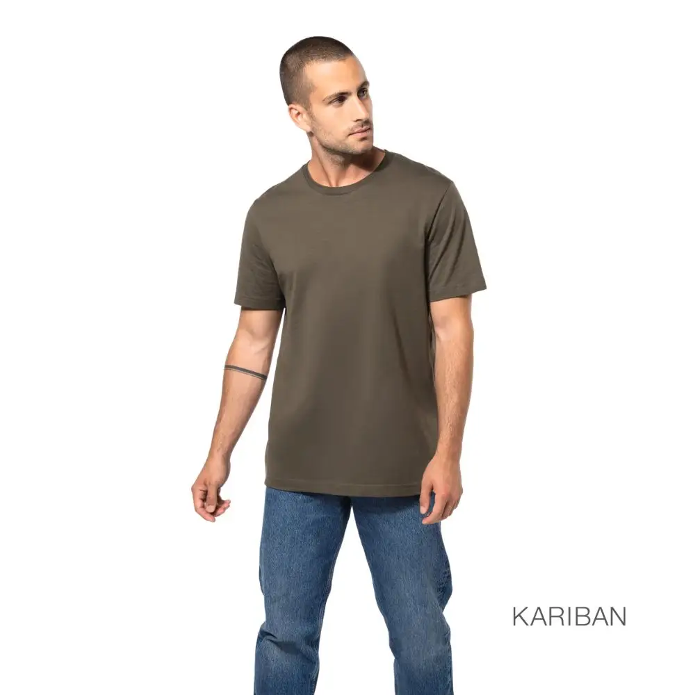 T-shirt decote redondo Kariban homem