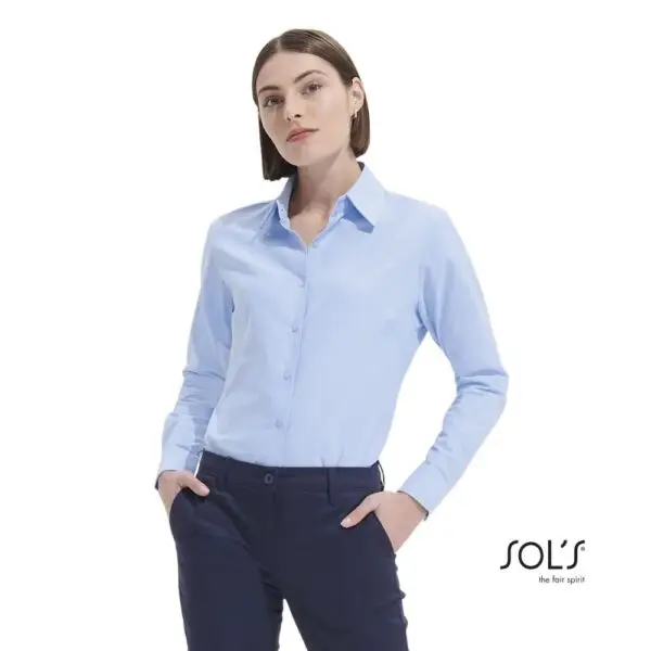 Camisa de senhora manga comprida Sol's Embassy