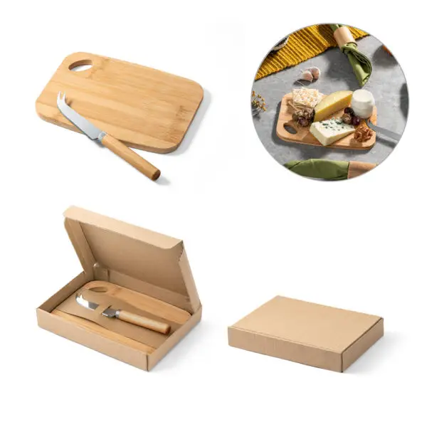 Conjunto tábua e faca Cappero