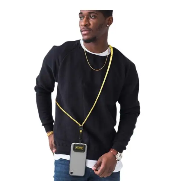 Cordão cruzado com Patch para telemóvel