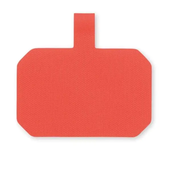 Patch vermelho claro Porta telemóvel personalizada