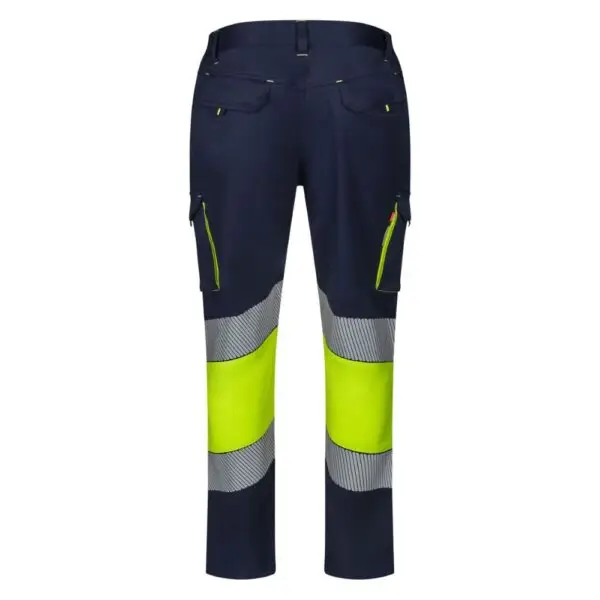 Calças Strech Bicolor Faixas Segmentadas Velilla