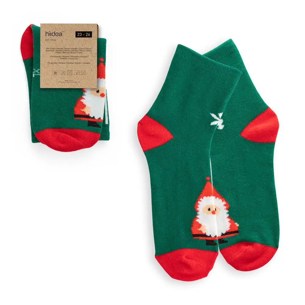 Meias de Natal para criança Santa