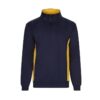 Sweatshirt bicolor com meio fecho Velilla