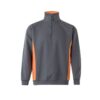 Sweatshirt bicolor com meio fecho Velilla