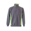 Sweatshirt bicolor com meio fecho Velilla