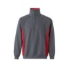 Sweatshirt bicolor com meio fecho Velilla
