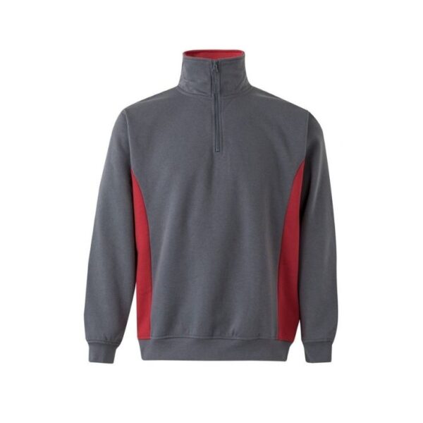 Sweatshirt bicolor com meio fecho Velilla