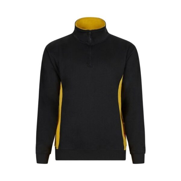 Sweatshirt bicolor com meio fecho Velilla